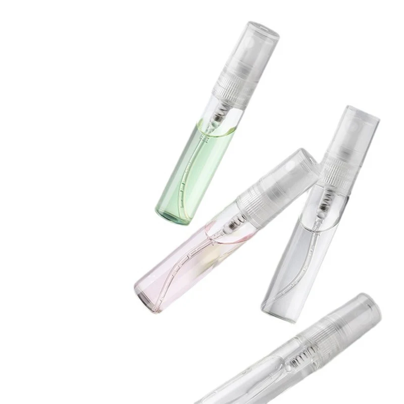 5Pcs 2/3/5/7/10ML Airplane Travel Transparent Mini Portable Perfume Separate Bottling Trial Filling Sample Empty Bottle Spray