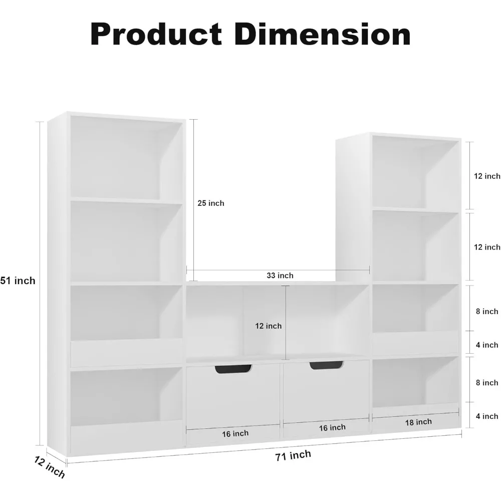 4 Tier Kids Bookshelf and Toy Storage, Castle Bookcase with Drawers, Reading Nook for Kid Toddler, Kids Toy Storage Organizer