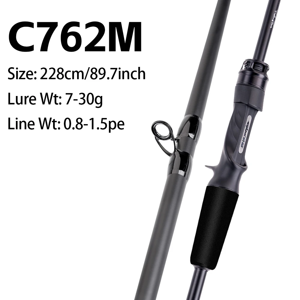 FISHINGFANS KUAISHA T1100+M40X Carbon Blank 8KG DRAG Light LS Guide 7-30g Ködergewicht Schnelle Aktion Spinn- und Wurfangelrute