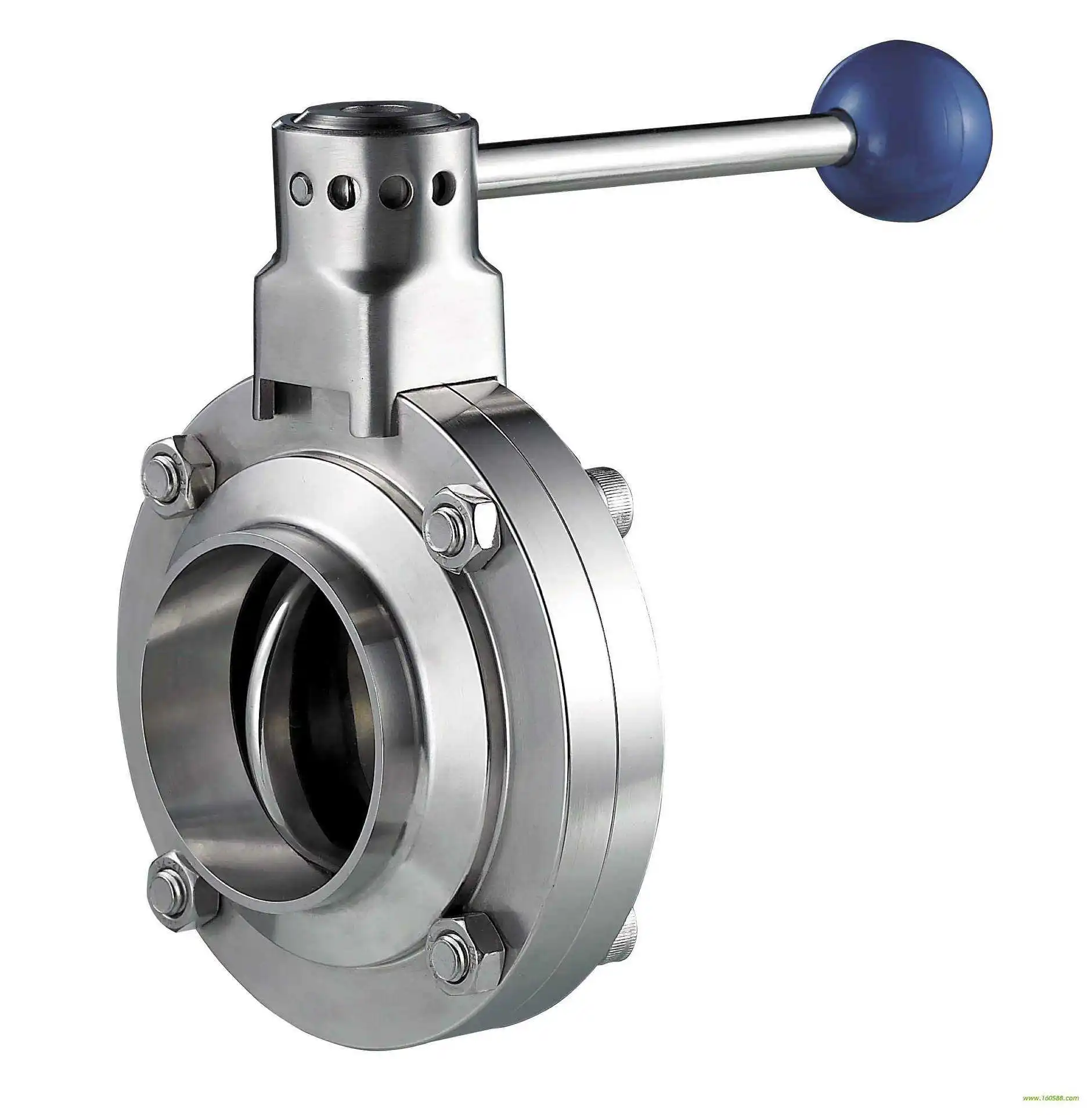 

Manual Butt Welded end Sanitary BSS316L butterfly Valves