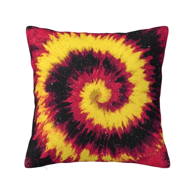 Colorful Rainbow Tie Dye Swirl Spiral Cushion Cover 66x66 cm Polyester Velvet Throw Pillow Case For Sofa Home Decor Pillowcase