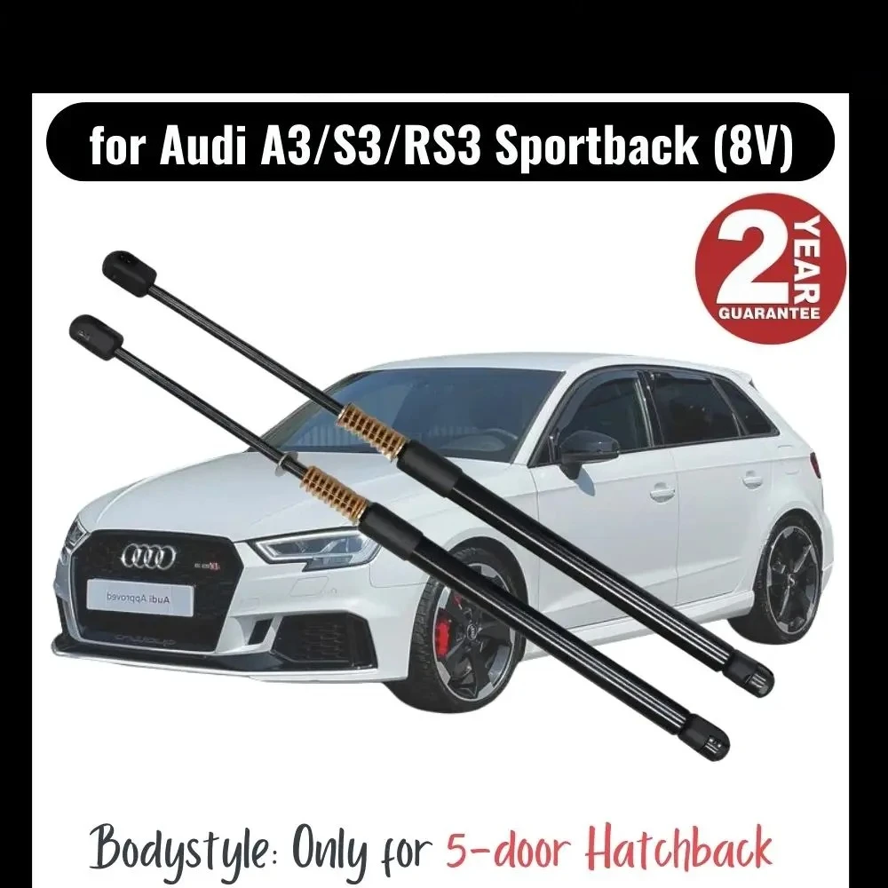 

2pcs Rear Tailgate Damper for Audi A3/S3/RS3 Sportback (8V) 5-door Hatchback WITH SPRING Trunk Boot Gas Charged Gas Struts