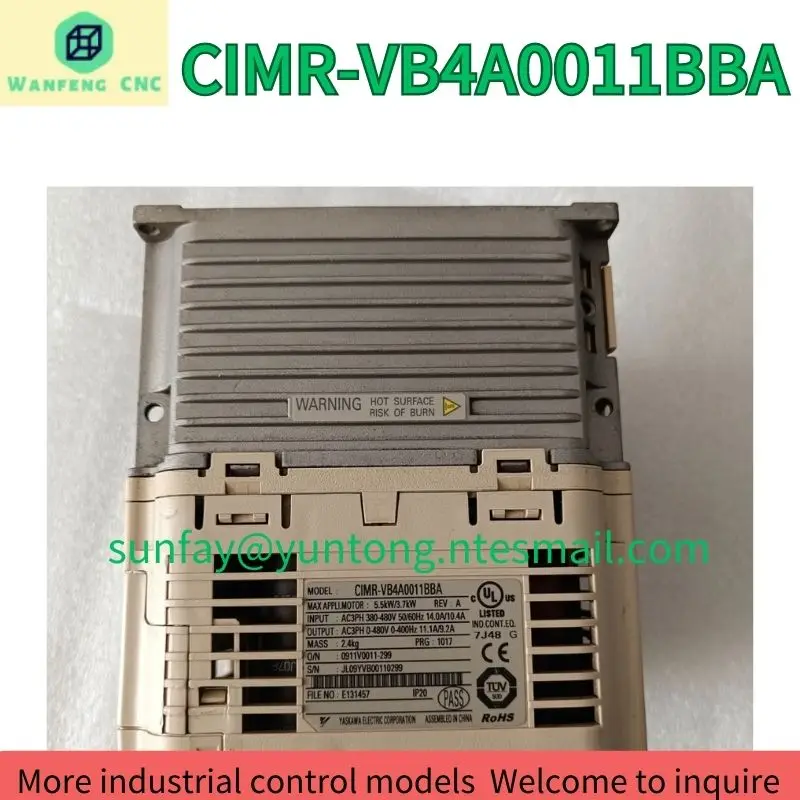 second-hand V1000 frequency converter CIMR-VB4A0011BBA power 5.5/3.7 kW test OK Fast Shipping