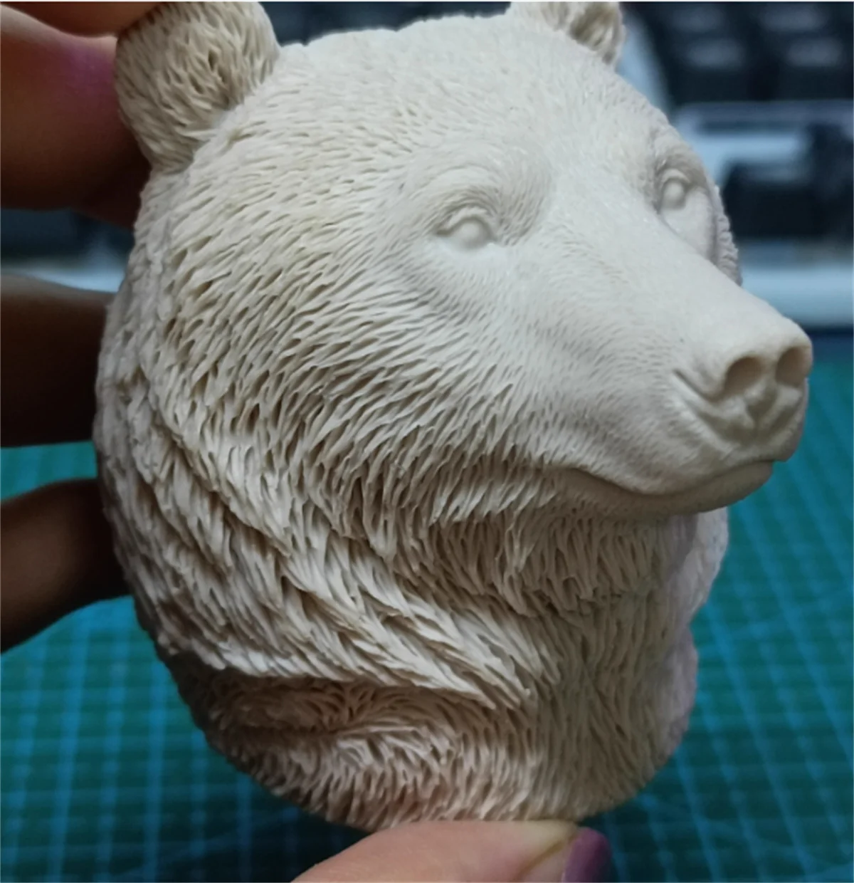 Brown polar   bear Doll   animal Head Carving Toys  Unpainted customize1/6 Scale Soldier Model For 12Inch Action Figure  Toys