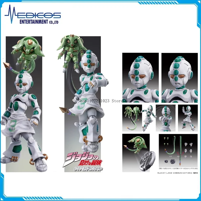 

Original MEDICOS-E JoJo's Bizarre Adventure Echoes ACT2 3 Action Figures Active Joints Super Statue Model Toys