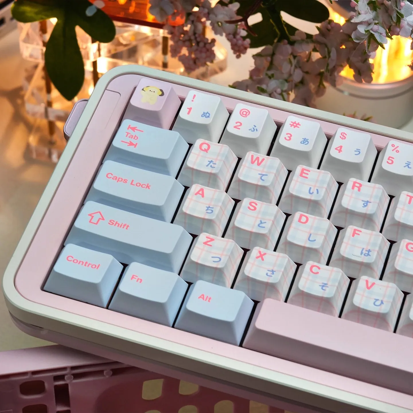 

Chalk Dog Theme Keycaps White 129 Keys PBT Kawaii Cherry Profile Custom Gaming Keyboard Cap for Mechanical Keyboard Gifts