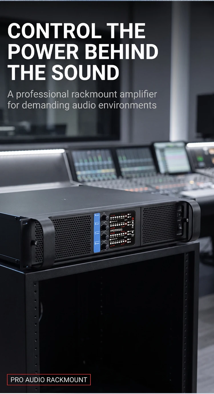 Paulkitson FP20000Q 4-Kanal-Leistungsverstärker (4×7000W) für Line-Array-Lautsprecher, Disco-, DJ- und Konzertbühnen-Audiosysteme – Detail 5