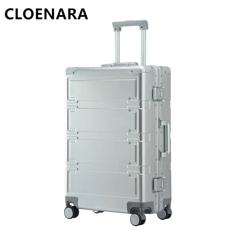 Colenara กระเป๋าเดินทางสำหรับผู้ชาย, กระเป๋าเดินทางมาใหม่ขนาด20 "24" 28นิ้วกระเป๋าล้อลากอลูมิเนียมอัลลอยด์แมกนีเซียมทั้งหมด