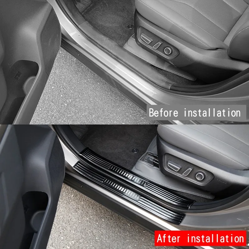 Car Door Sill Plate Threshold Protection Decoration Strip Fit For Toyota Rav4 2026 Entry Board Pedal Cover Interior Stickers view 3