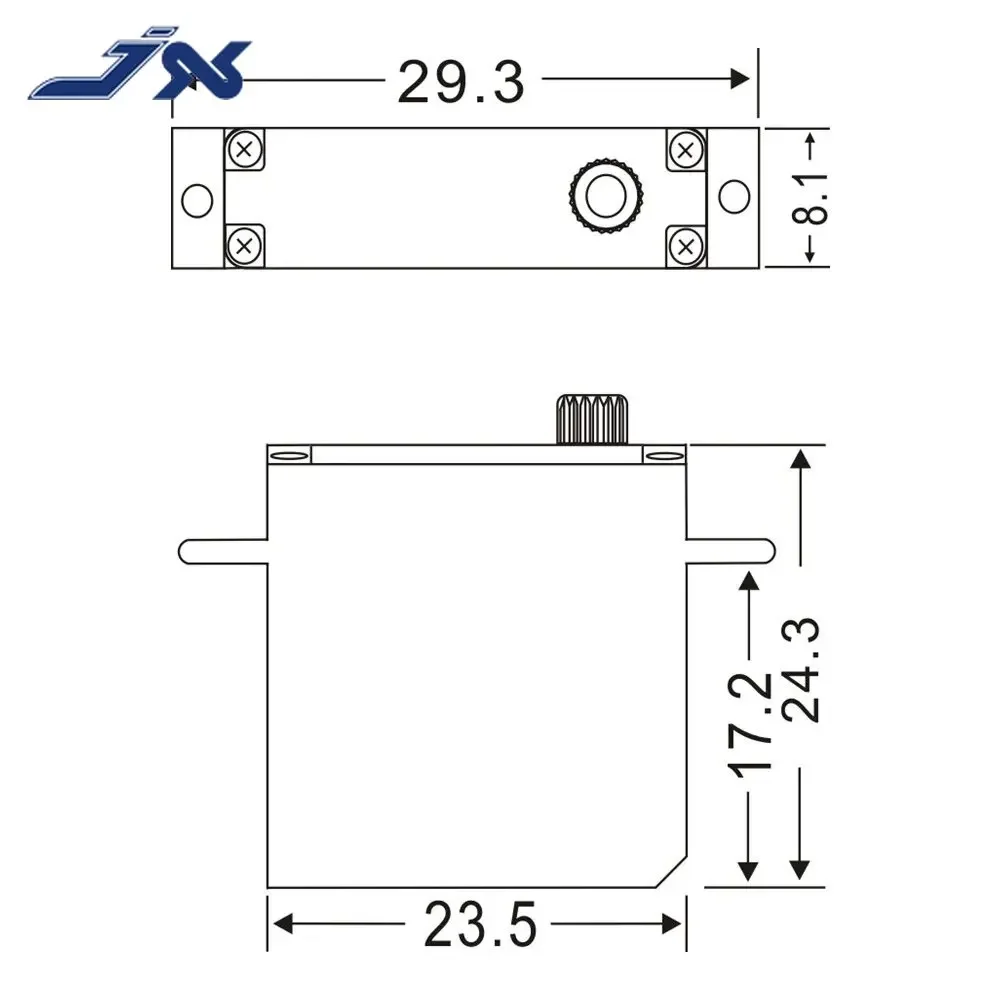 Servo numérique standard de couple élevé de JX PDI-0902MG 9.4g 2.6kg pour l'hélicoptère de robot d'avion de RC