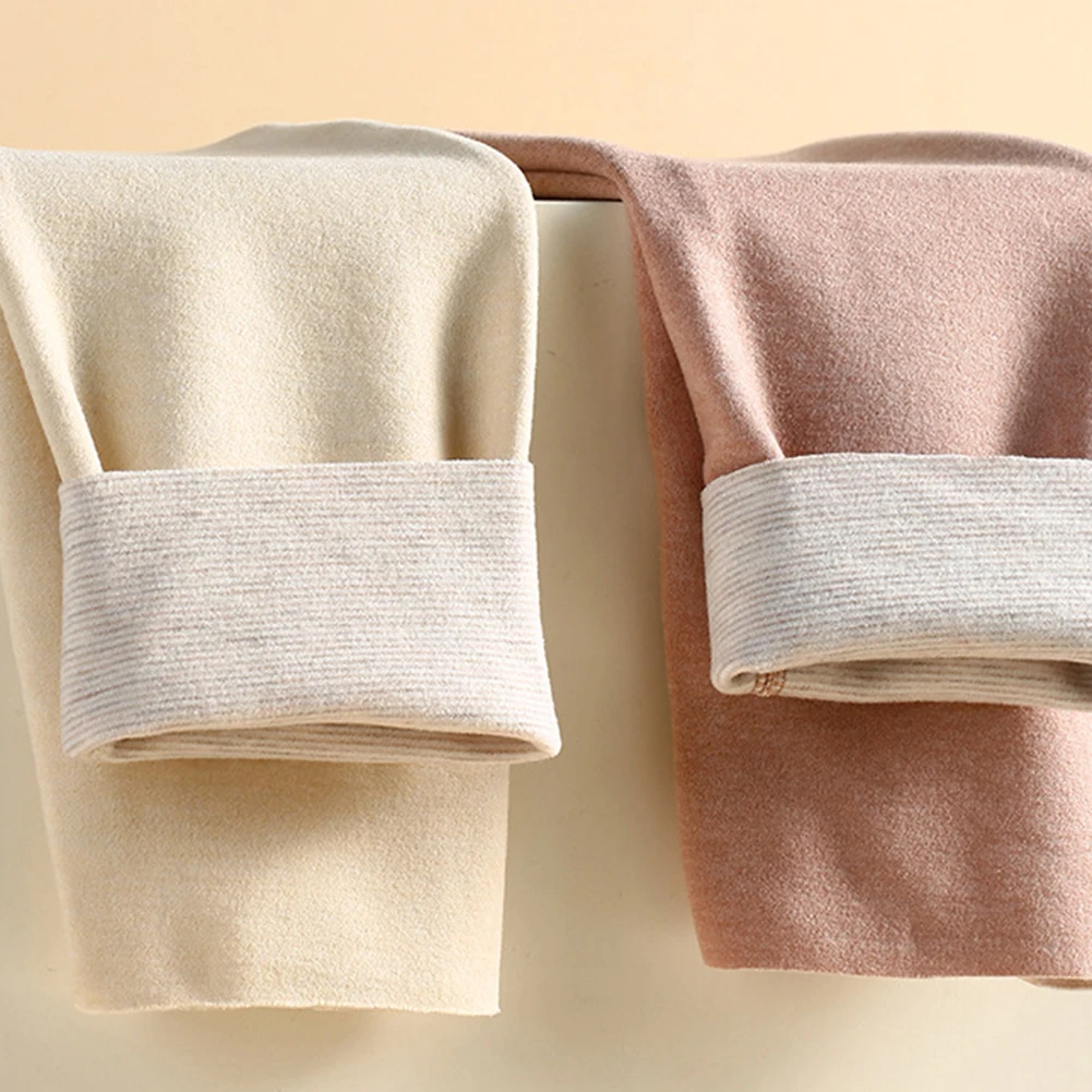 For Daily Use Womens Inner Wear Thermal Pants Daily Wear Pink Multicolor Seamless Leggings Elastic Pants Medium Stretch