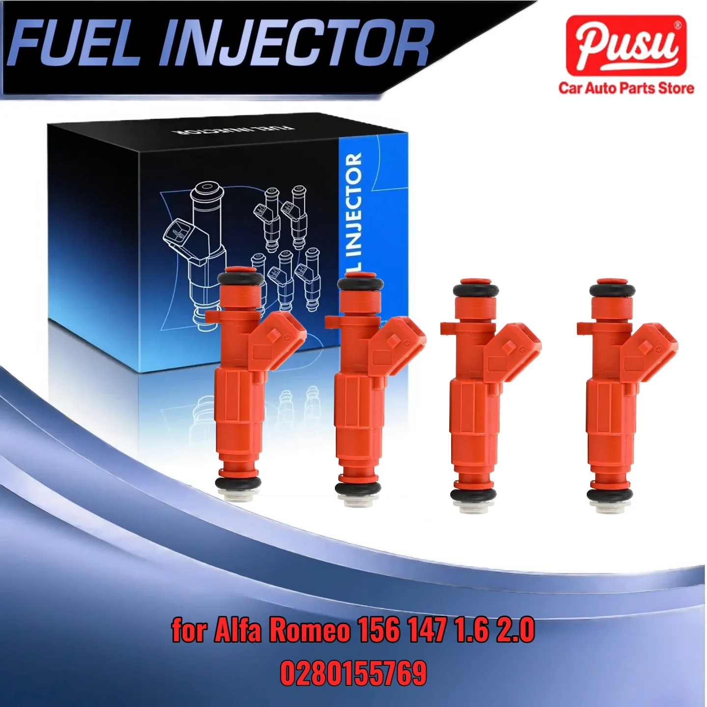 

4Pcs Replacement Injector for Alfa Romeo 156 147 1.6 2.0 Replaces 0280155769