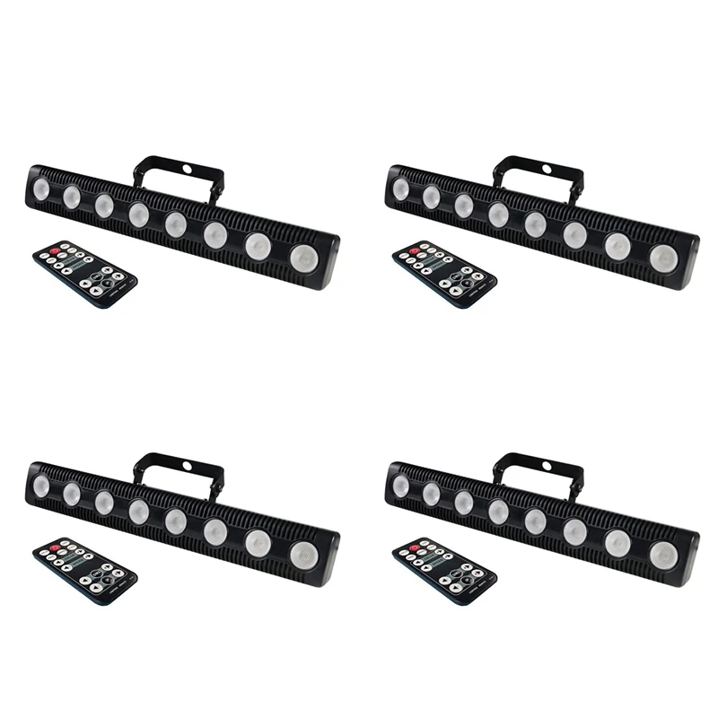 

Hot Sale4x 8 LED RGBW 4IN1 DMX Wall Wash Lamp DJ Disco Party Par Stage Light Effect For Dance Bar Holiday Decorate(US PLUG)