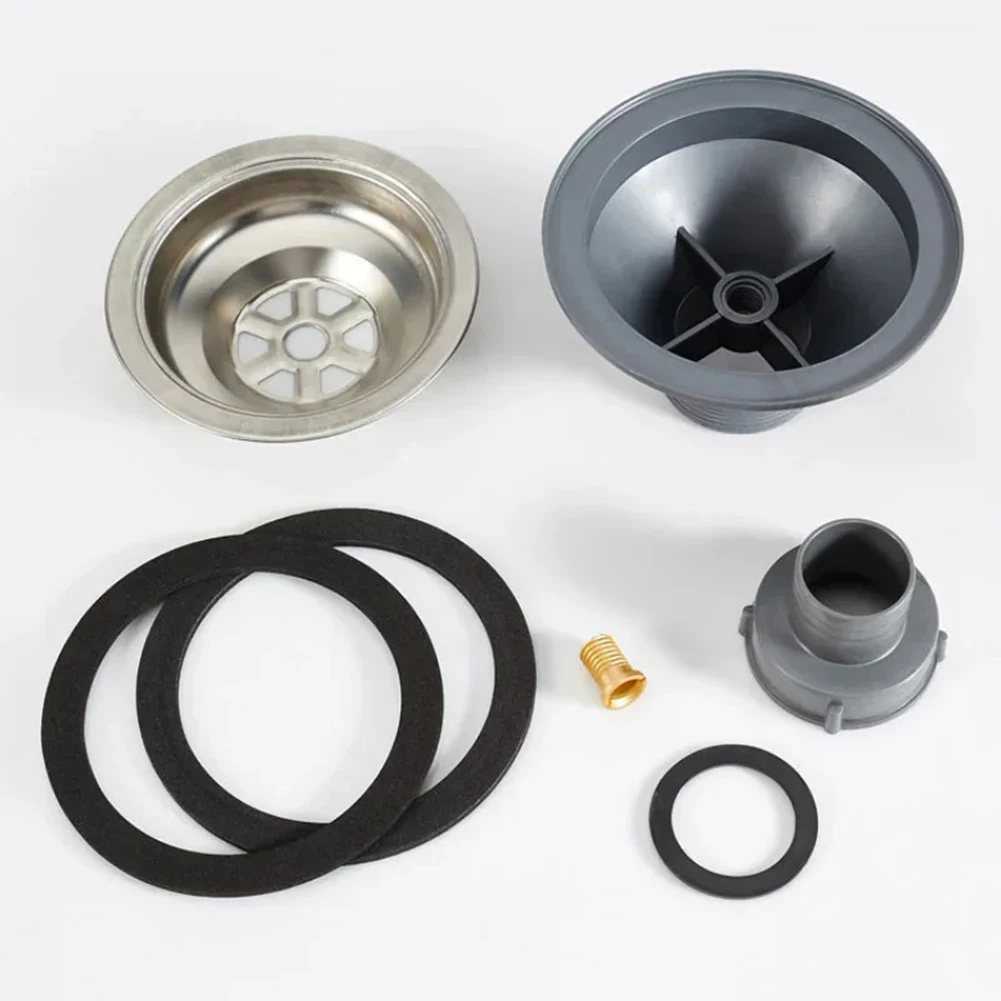 1PC Stainless Steel Sink Drain Trash Strainer Kitchen Washbasin Drain Stopper For Kitchen Bathroom Drain Accessories - Image 3