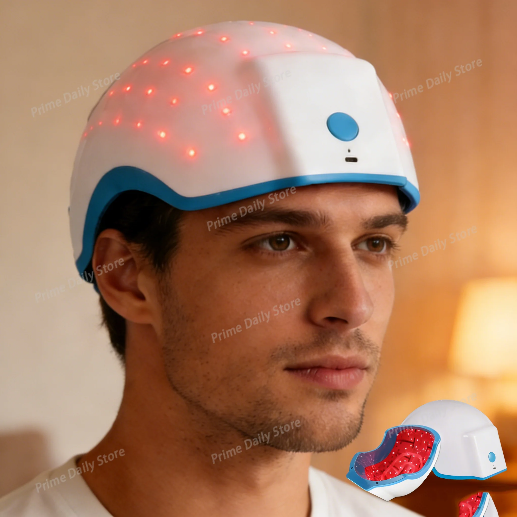 Laser Diode 272 Red Light Bead Repair Hair Follicle Infrared Red Helmet Anti Hair Loss Massage ToolBeauty Salon