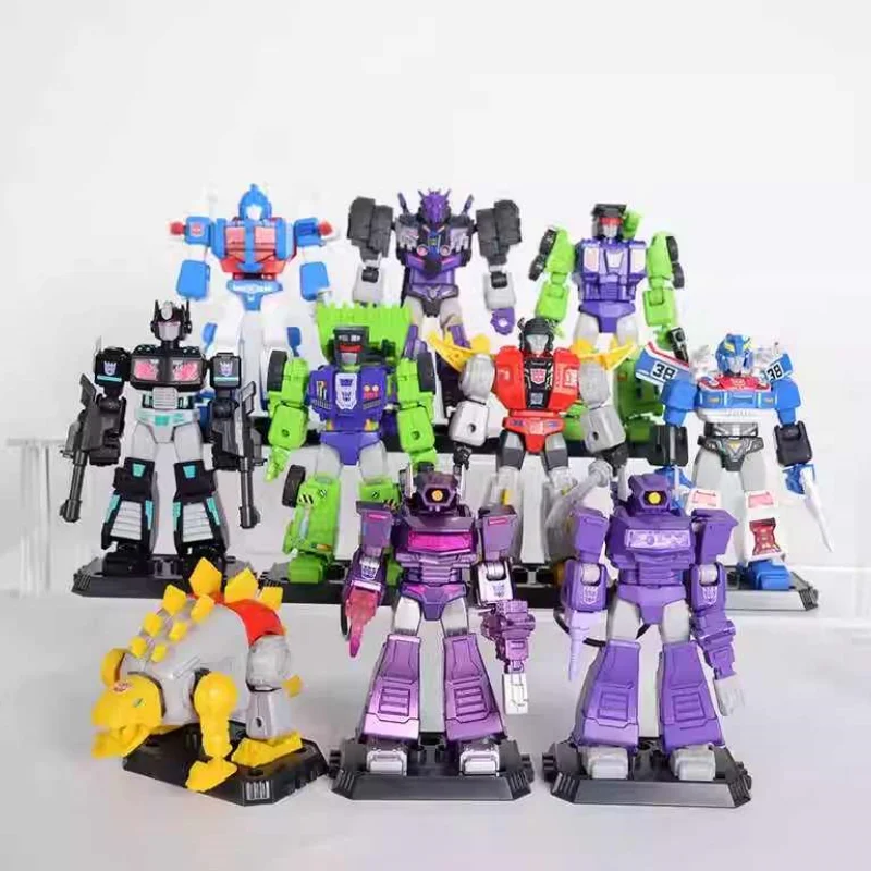 Hot  Blokees Block Galaxy Version4 Shattered Dimensions Transformers Shockblast Optimus Prime Robot Toys Kids Birthday Gifts