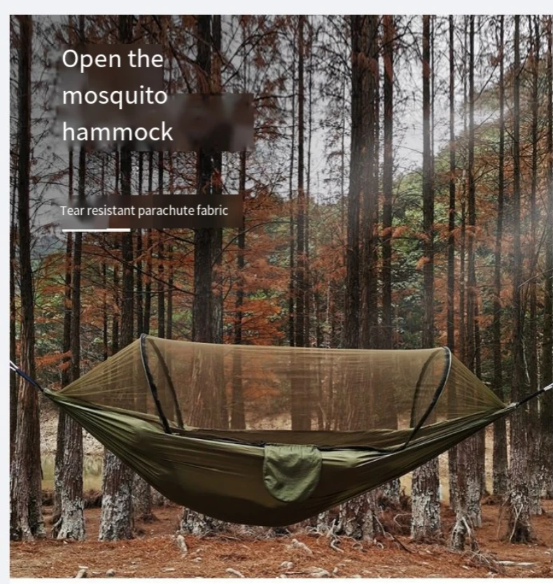 New automatic quick-opening mosquito net hammock outdoor camping leisure mosquito repellent hammock