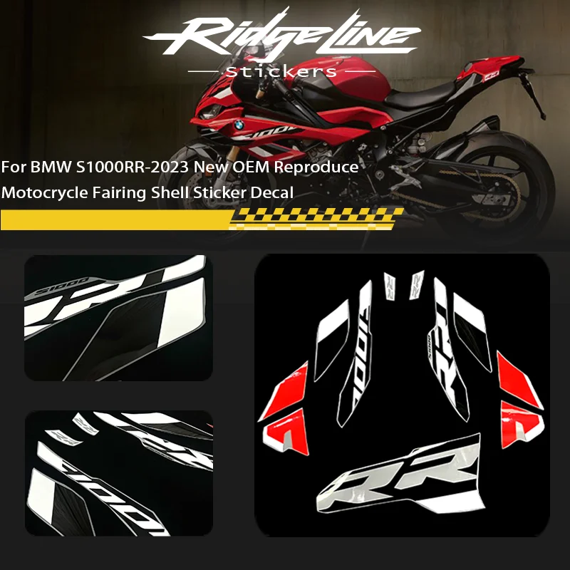 

For BMW S1000RR-2023 New OEM Reproduce Motocrycle Fairing Shell Sticker Decal
