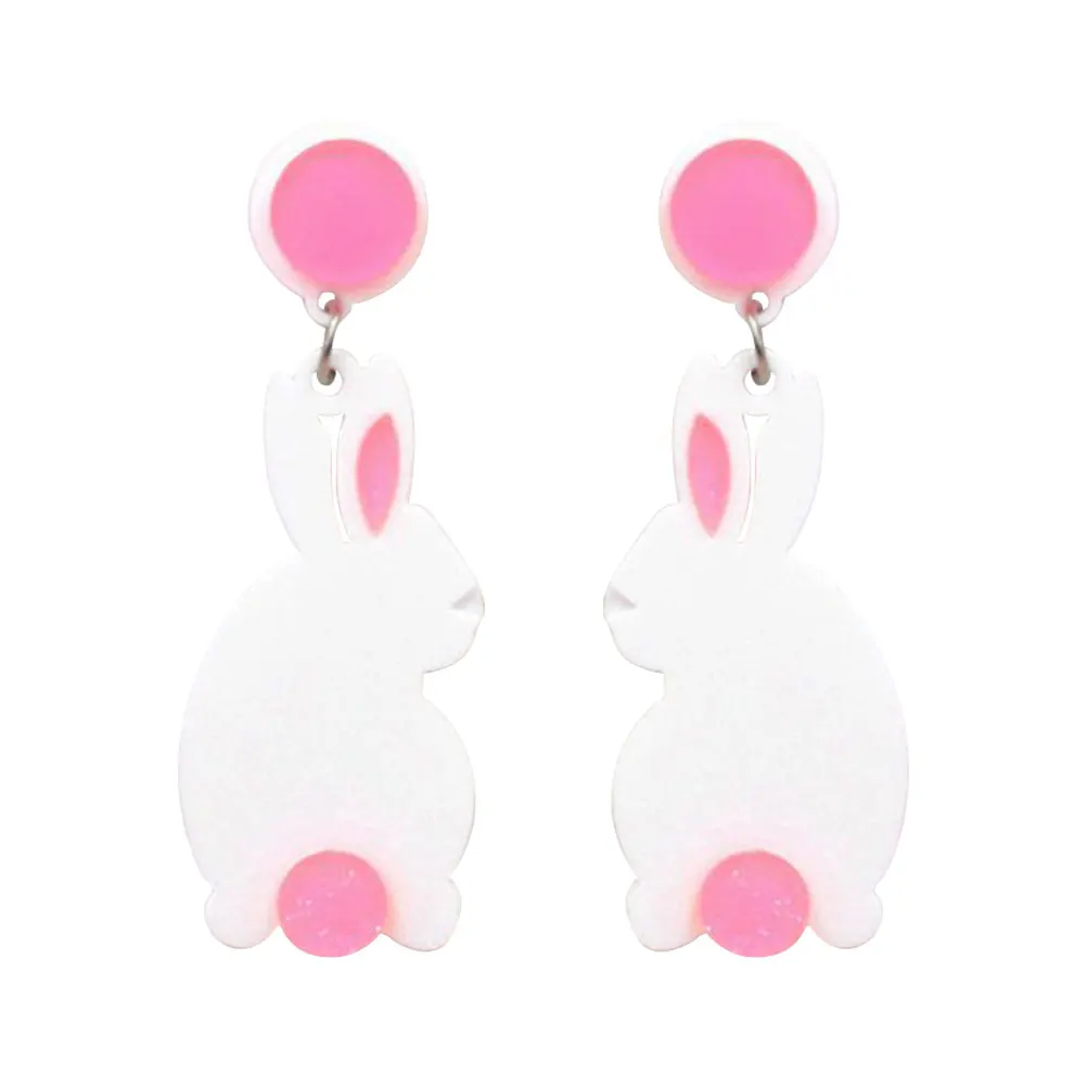 

Rabbit Earrings Women Eardrop Daily Accessory Animal Jewelry Lightweight Gift Girlfriend Wife Friends Photo Prop Party