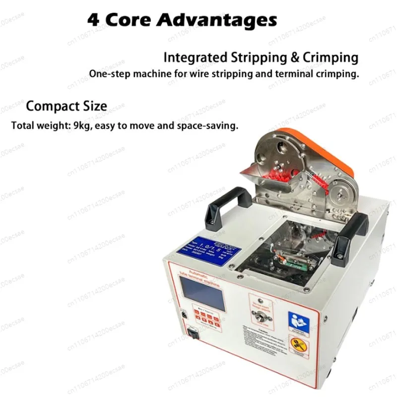 Small Cable Terminal Crimping Machine Applicable Wires Within 16mm Portable Industrial Wire Pressing Machinery