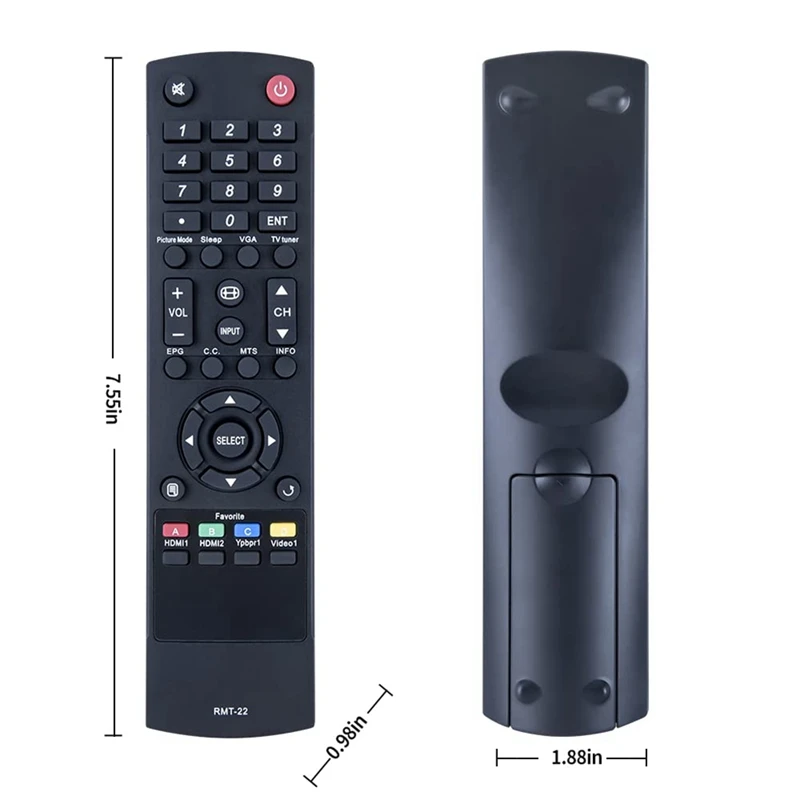 Remote Control Replacement RMT-22 For Westinghouse EW39T6MZ UW32S3PW UW32SC1W UW37SC1W UW46T7HW UW48T7HW UW39T7HW EW39T6MZ