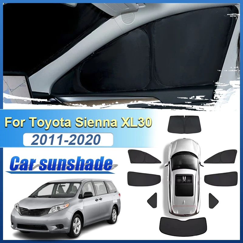 

For Toyota Sienna XL30 2011-2020 Sunshade Anti UV Shade Visor Windshield Cover Windows Part Tools Privacy Shield Car Accessories