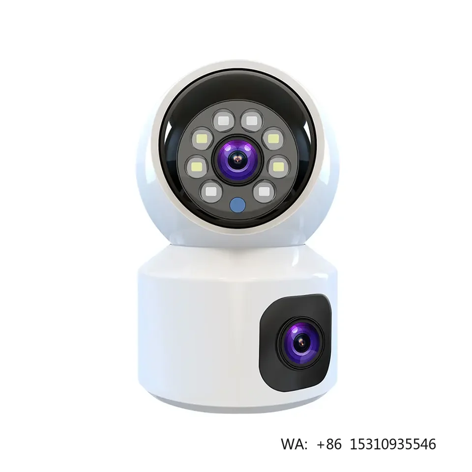 2025 New Arrival AI Technology 360 Degree Baby Monitor CCTV Home Security Dual Lens 4MP Wireless Camera Night CMOS Cloud Memory