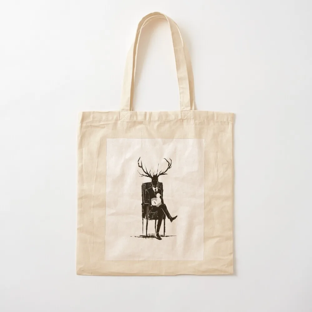 Hannibal Lecter NBC Stag Antlers Lamb Tote Bag canvas bags Canvas bag for women Fabric bag canvas tote