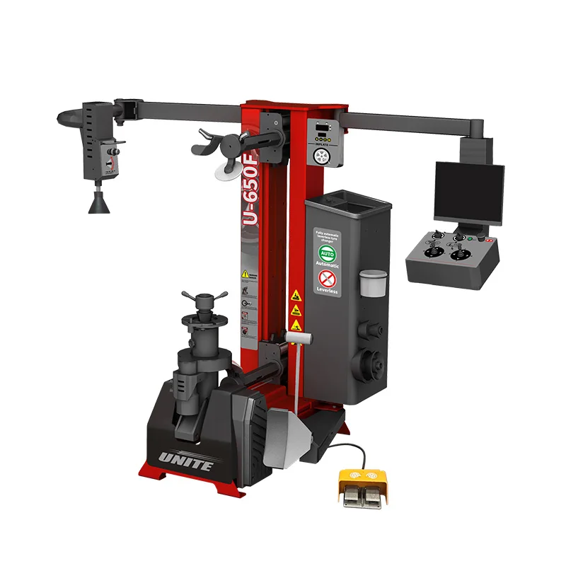 U-650F Semi Automatic Mounting/Demounting Device Automatic Leverless Tyre Changer Machine for Convenient Vehicle Maintenance