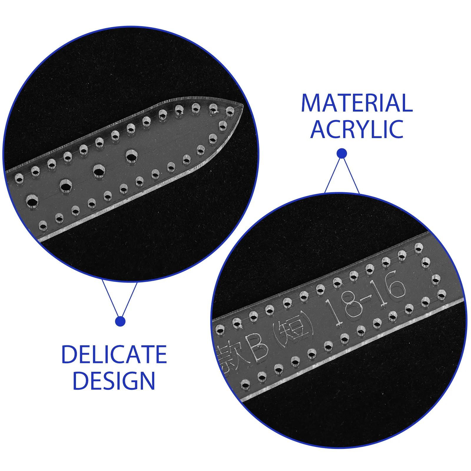 

4 pcs Watchband Stencil Acrylic Craft Template For Diy Acrylic Watch Strap Template Watch Strap Durable Reusable