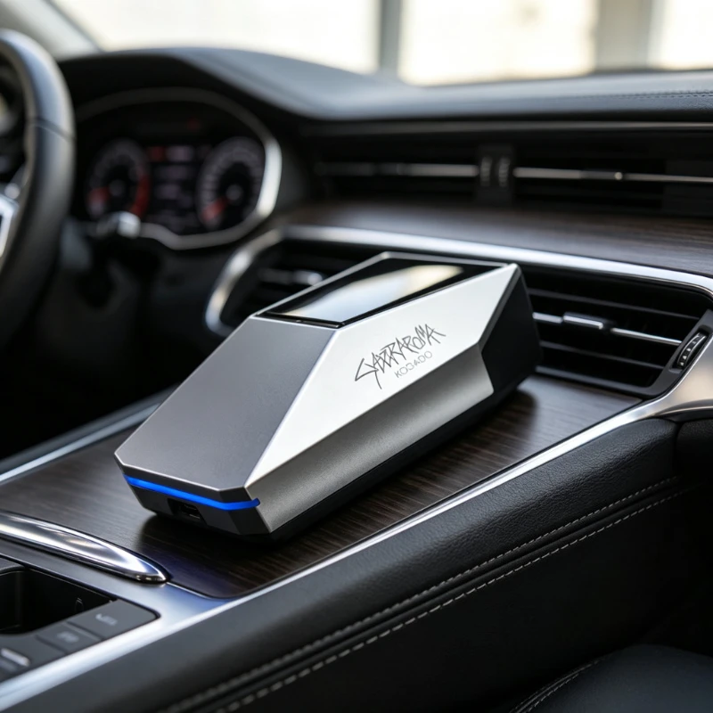 Smart Car Aroma Diffuser Negative Ion Cyber Style ABS Fragrance Machine Custom Scent Option for Vehicle Interior 차량용 디퓨저