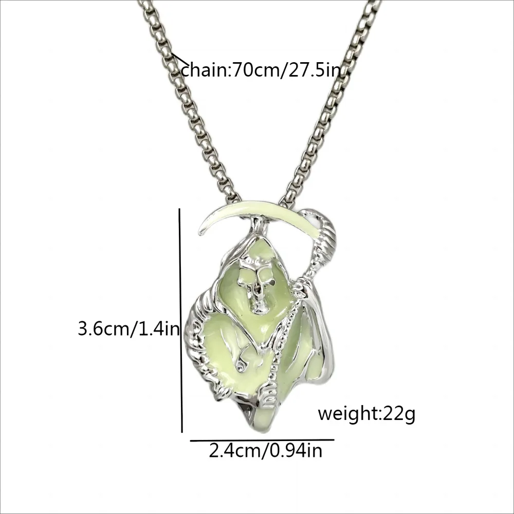 اليابان وكوريا الجنوبية التجارة الخارجية الجديدة هيكل عظمي الموت المنجل مضيئة قلادة بارد الاتجاه الاستبداد شخصية مضيئة #2