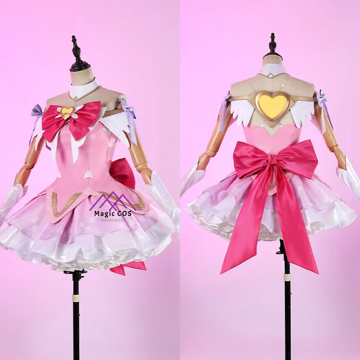 

Top Game Cosplay Costume Anime Juno Role Playing Clothes High Quality Pink Sexy Dress for Women Comic Con Halloween Party Suits