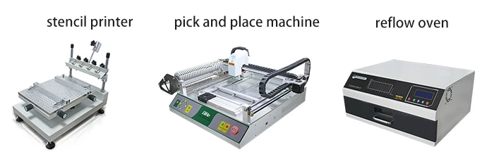 Free Shipping Cost Desktop Pick And Place Machine TVM802A Stencil Printer Automatic SMT Production Line