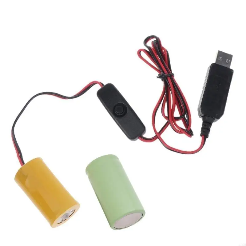 Uniwersalny przewód zasilający USB 5V2A do 1,5-6V1A LR20 D z przełącznikami do wag łazienkowych/latarek — zdjęcie produktu 4