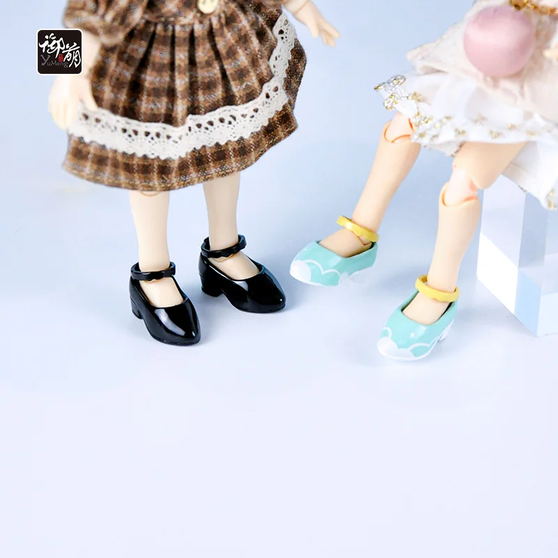 New YMY ob11 Shoes Plastic Cute Slippers Dress and High Heels for Obitsu 11,P9,Molly, 1/12BJD Doll Accessories