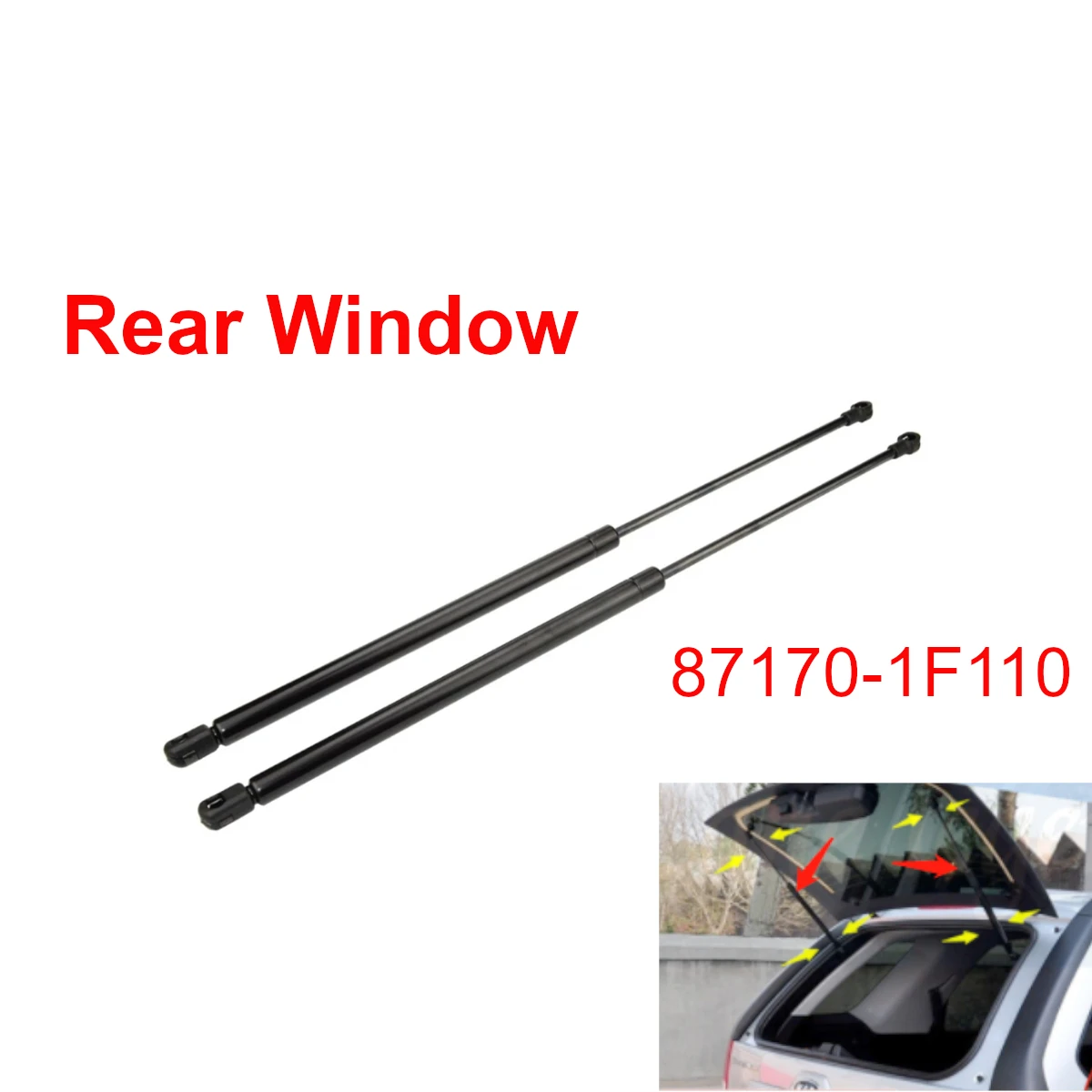 Rear Trunk Tailgate Window Glass Lift Support Rods Gas Spring Struts Dampers 81780-1F010 87170-1F110 for Kia Sportage 2005-2010