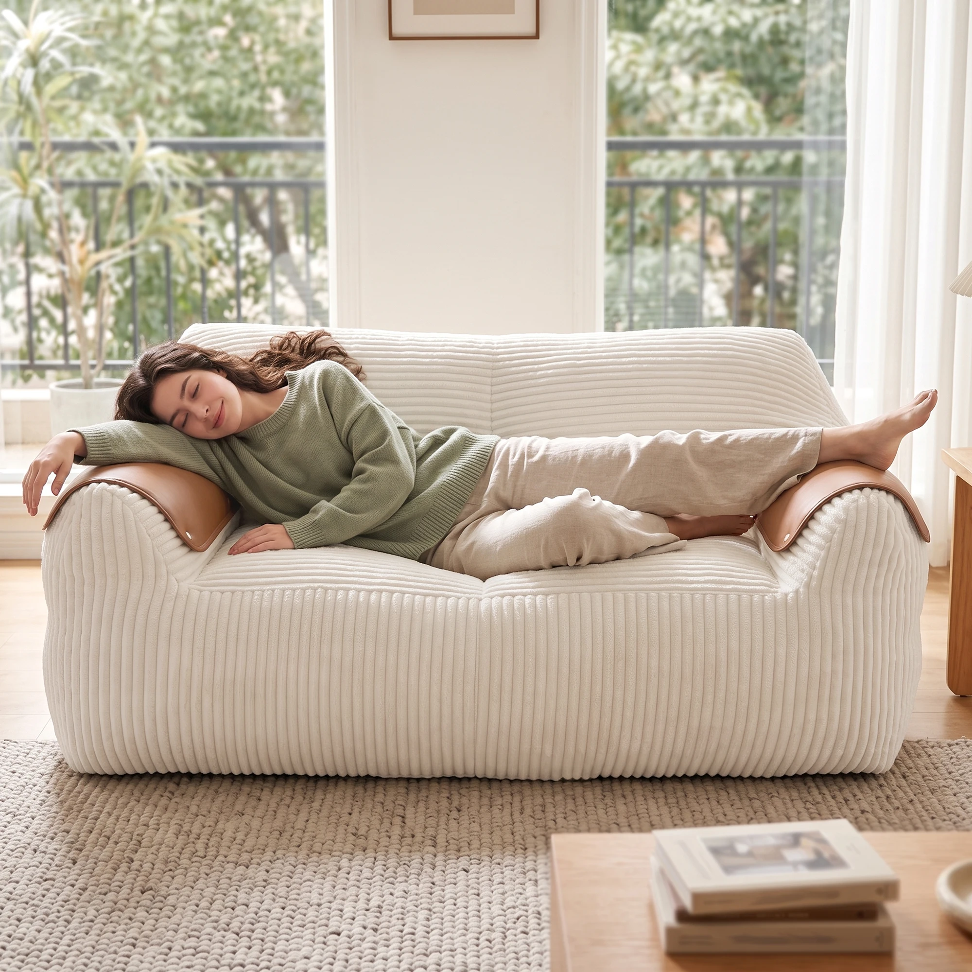 Oversized Double Bean Bag Sofa 1