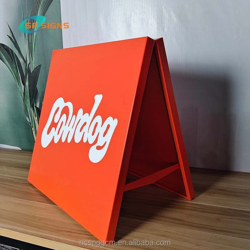 SP Custom Sidewalk Sign Advertising Board No Parking Sign Caution WET FLOOR Two Sides Pavement Sign a Frame Stainless Steel