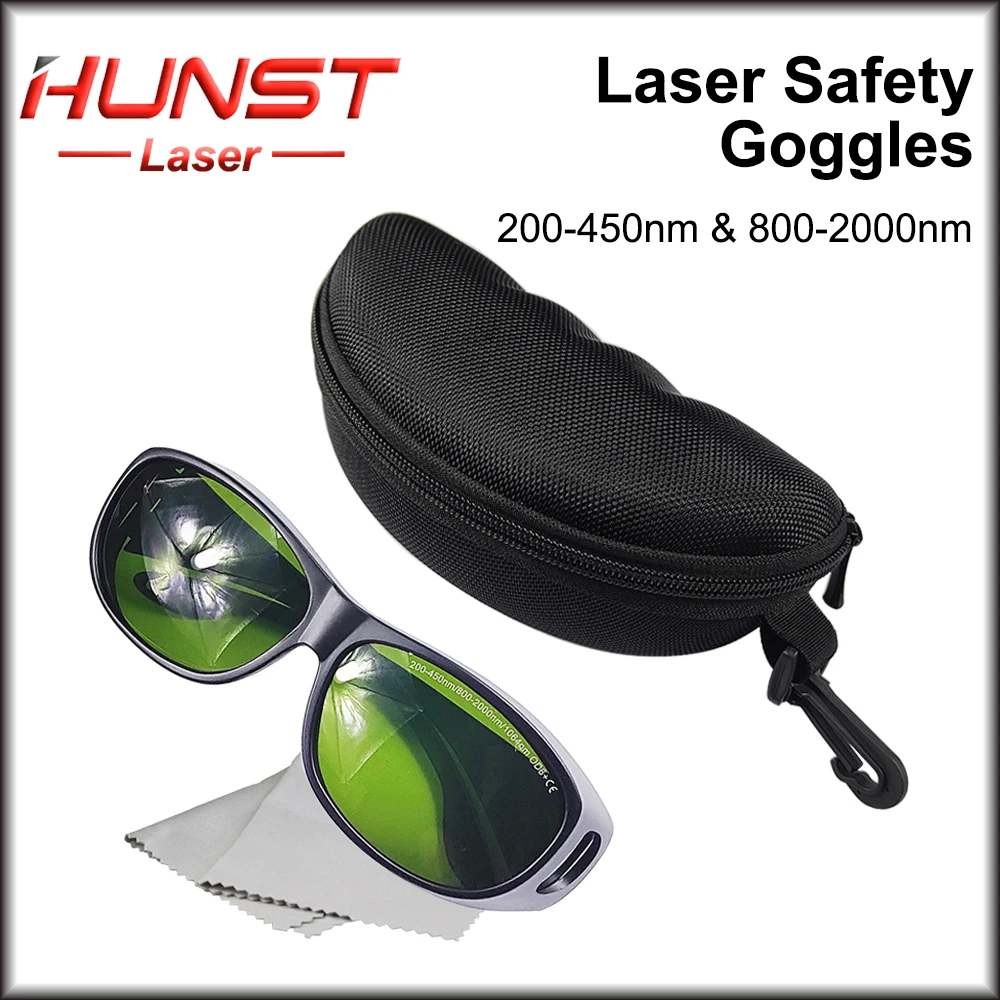 Imagem -03 - Hunst Óculos de Segurança do Laser Óculos de Proteção Protetor Proteção Eyewear 200450nm 800nm2000nm para o Laser uv da Fibra de Yag