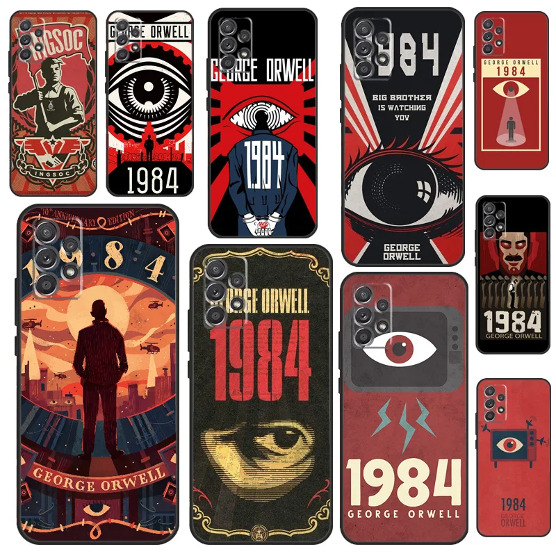 1984 George Orwell Book Novel Case For Samsung Galaxy A16 A17 A56 A36 A26 A06 A13 A33 A53 A15 A35 A55 A34 A54 A52 A12 A32
