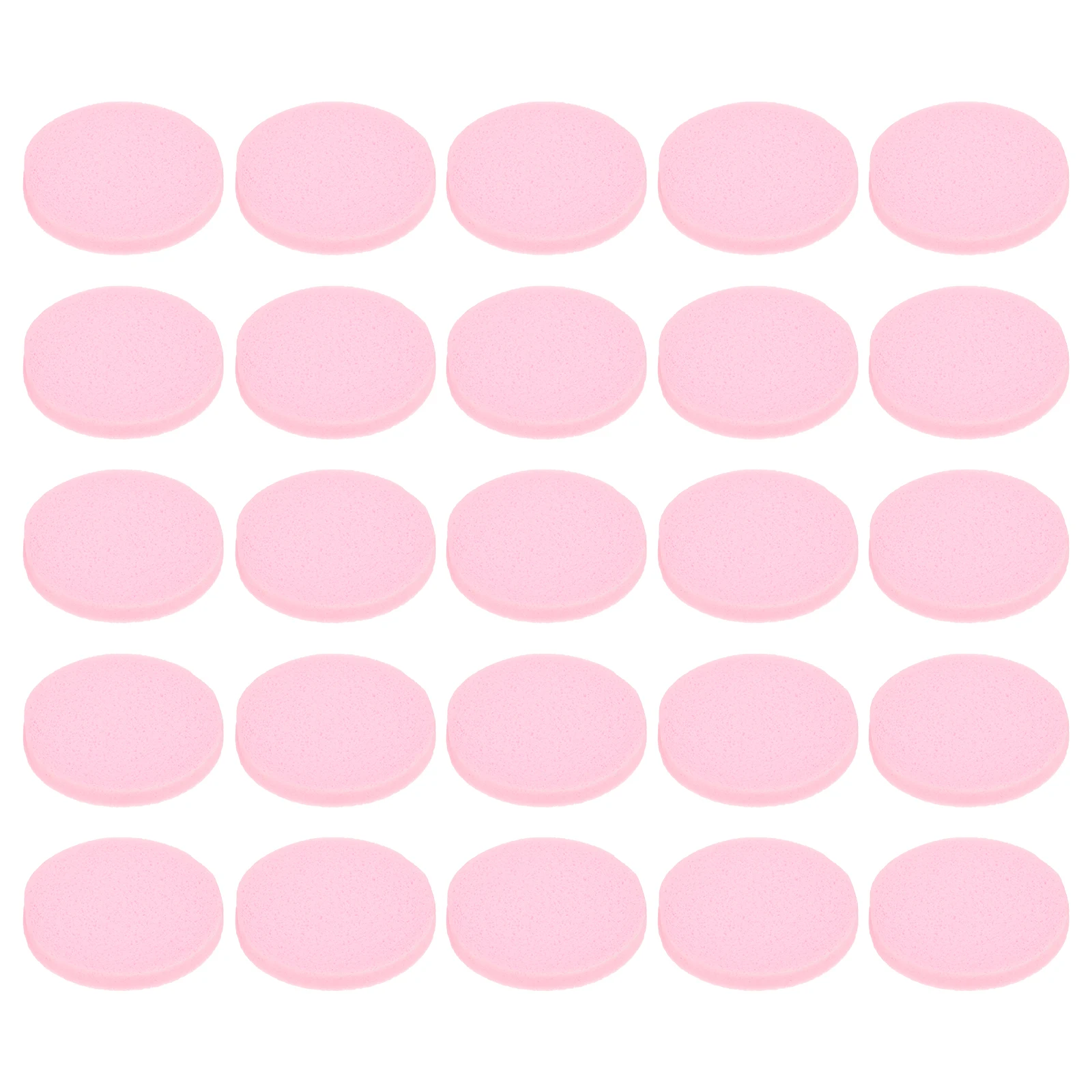 

60pcs Pink Facial Sponges Compressed Cleansing for Travel Spa Face Durable Practical Easy to Carry Use