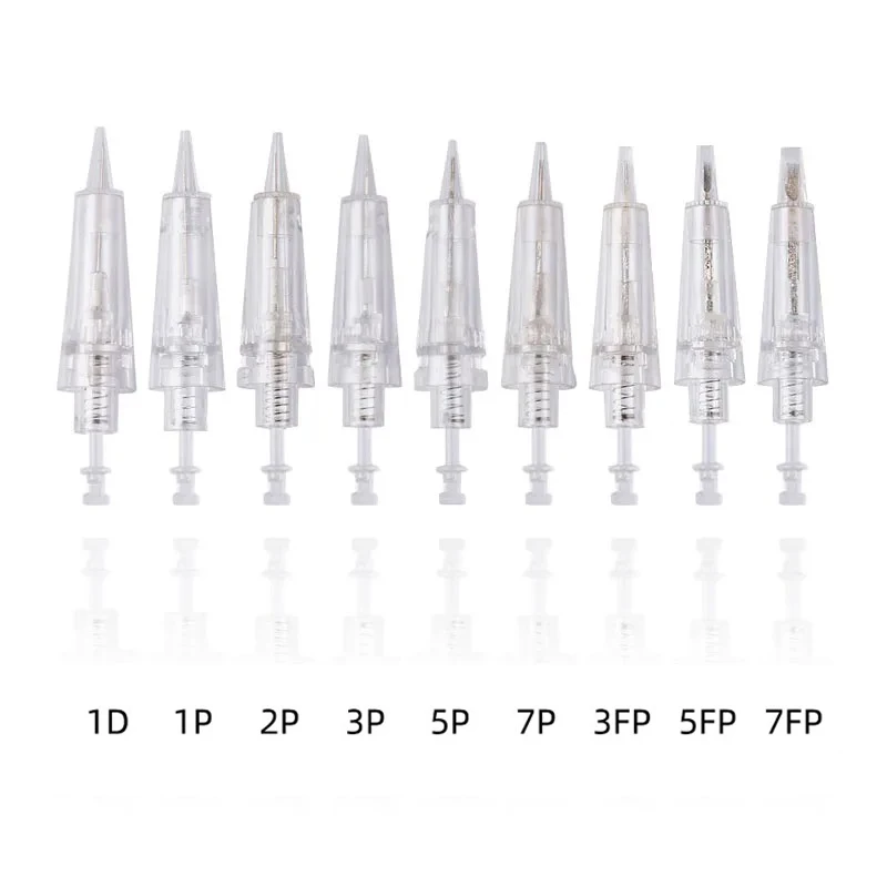 10/50pcs Disposable Sterilized Eyebrow Lip Permanent Makeup Needle Cartridge Eyebrow Tattoo Needles For PMU Machine