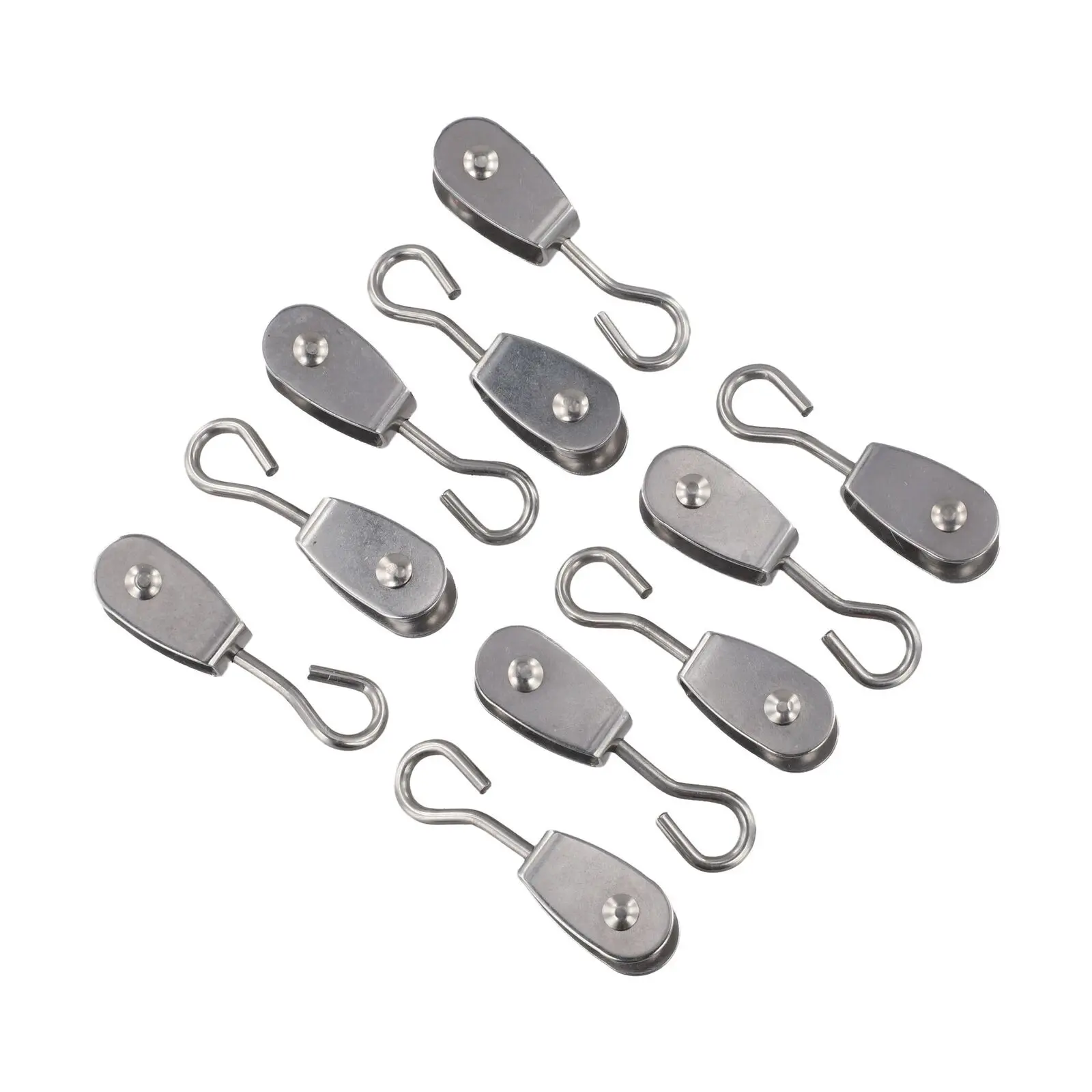 10 Packs Pulley 360 Swivel Pulley 360 Degree Swivel Stainless Steel Pulley Pulley 304 Stainless Steel Construction