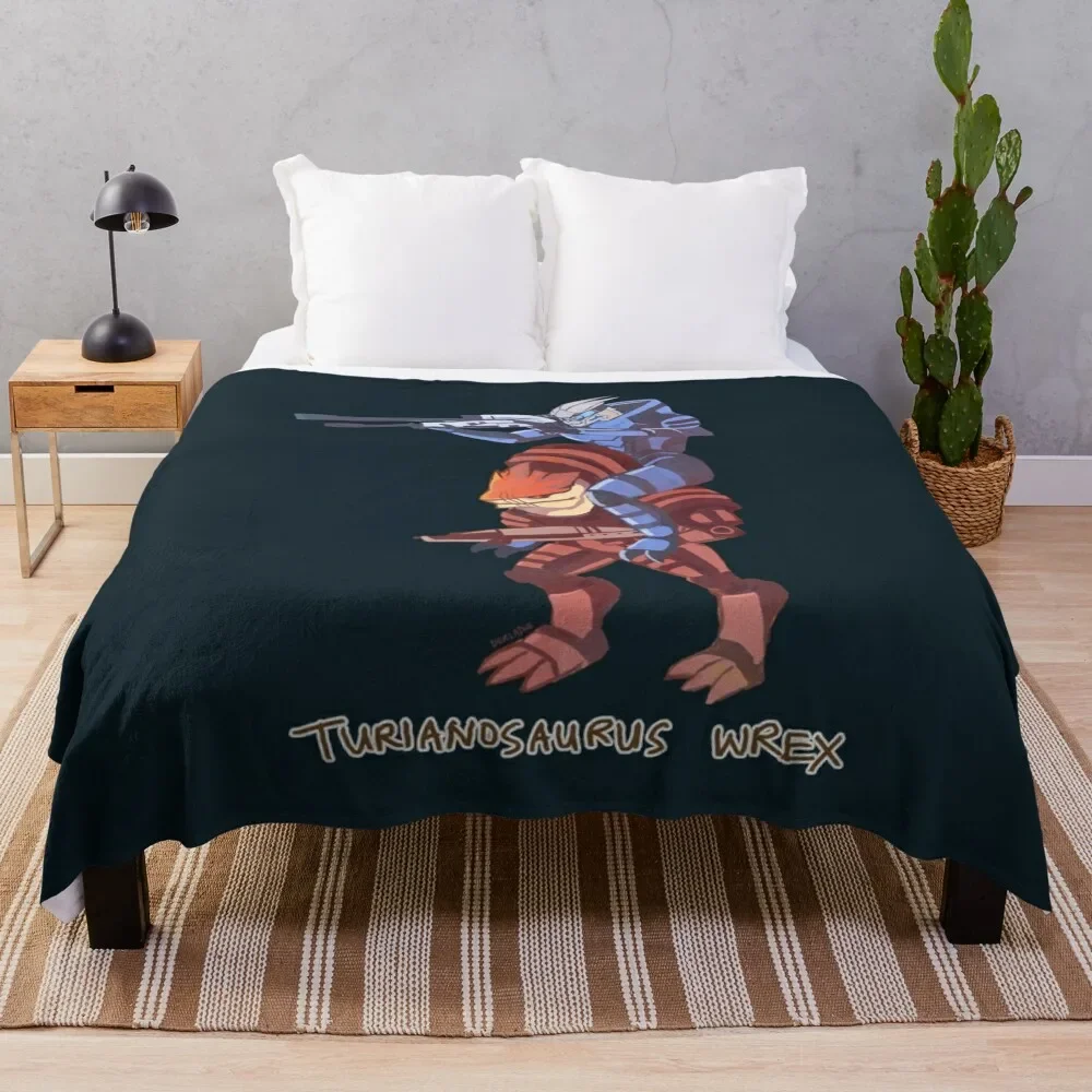 

Turianosaurus Wrex Throw Blanket Retros Baby Winter beds Fashion Sofas Blankets