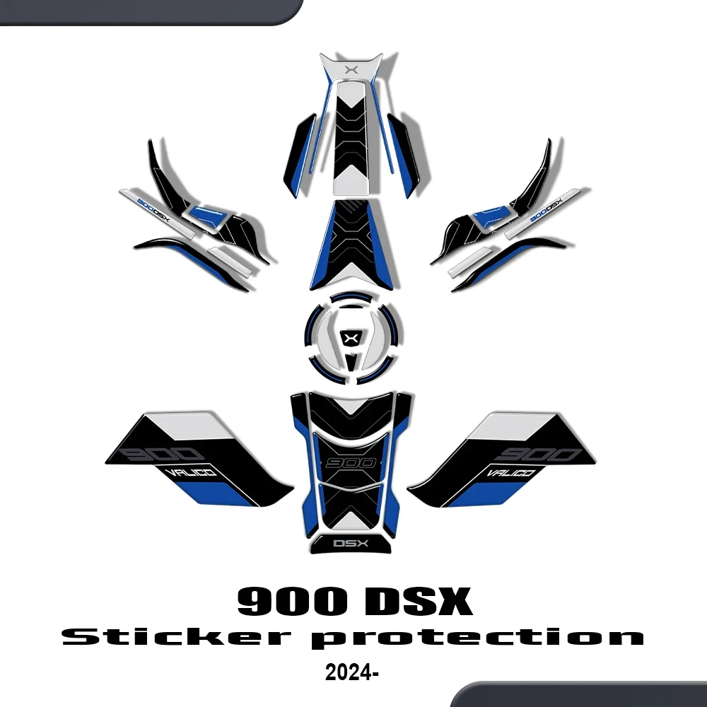 

Для Voge Valico 900DSX 2024 DS900x 2024, аксессуары, 3D наклейка из эпоксидной смолы, защитный комплект, накладка на топливный бак