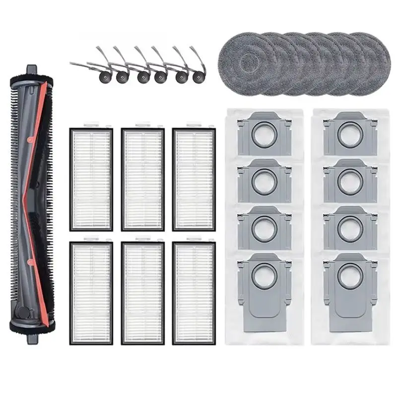

A40Z-Accessories For Roborock Saros Z70 Robot Spare Vacuum Cleaner Replacement Parts Main Brush Filter Mop Cloth Dust Bag