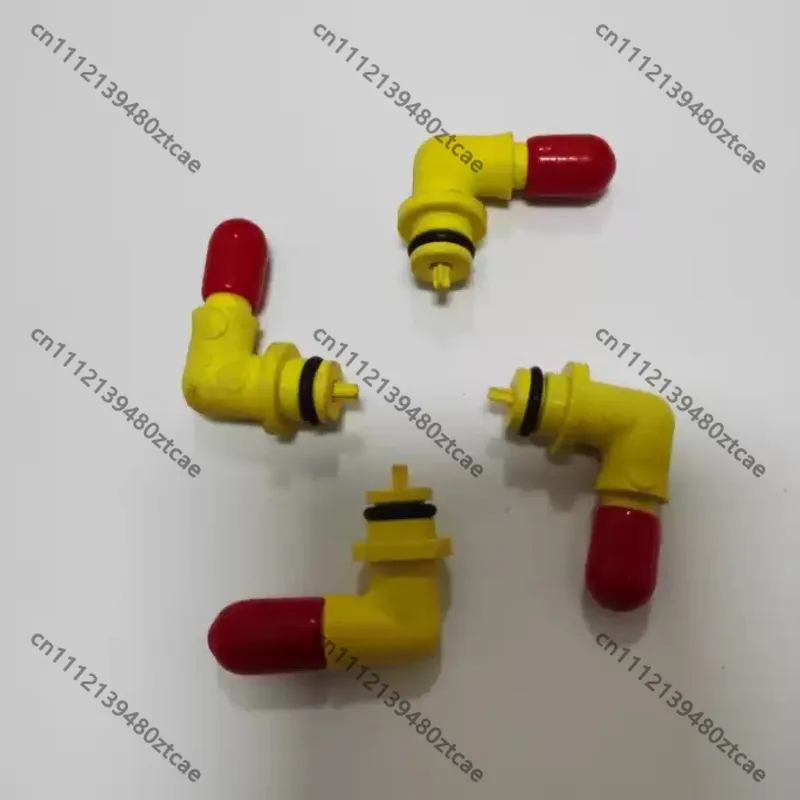 Food Grade CO2 Air Inlet Connector Fit BIB Syrup Pump, Spare Component For Commercial Drink Fountain Machine Maintenance
