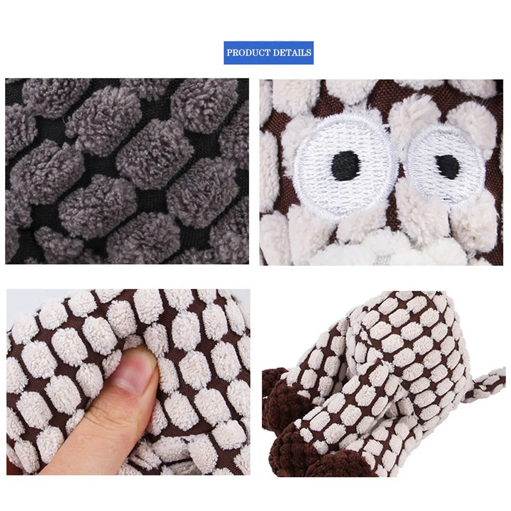 1/3pcs Pet Teething Plush Companion Toys Soft Donkey Pet Cat Dog Toys Squeeze Push Sound Toy 6