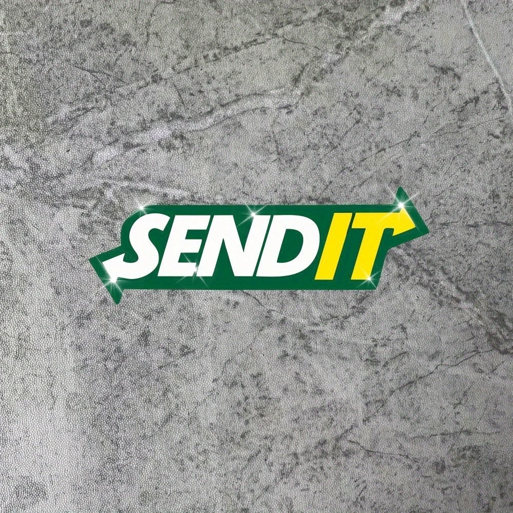 

1 шт. крутая наклейка «Отправить это», идеально подходит для украшения ноутбуков, чехлов для телефонов, снаряжения для спортзала